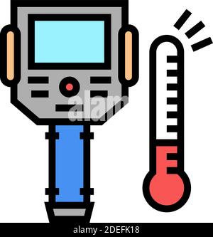 thermal imager device color icon vector illustration Stock Vector Image ...
