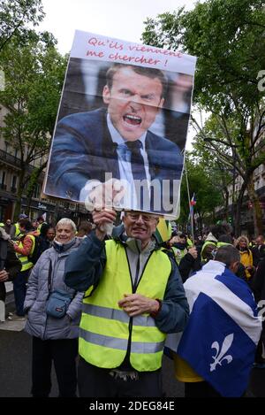 The 25th act of the Yellow Vests protest in Paris, France, on May 04, 2019. Photo by Albert Bouxou/Avenir Pictures/ABACAPRESS.COM Stock Photo