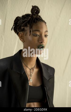 Willow Smith Wears Louis Vuitton Archlight Boots to the Brand's PFW Show