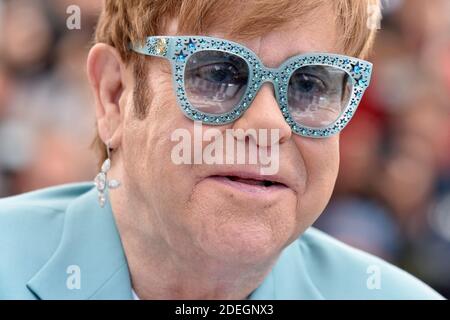 Elton John attends the Rocketman photocall during the 72nd annual Cannes Film Festival on May 16, 2019 in Cannes, France. Photo by Lionel Hahn/ABACAPRESS.COM Stock Photo