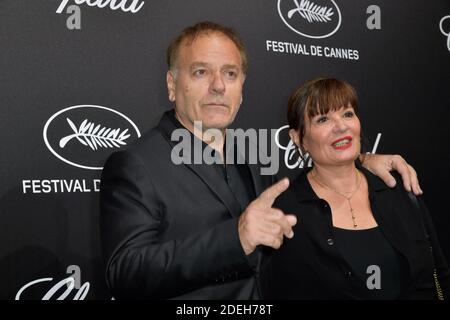 Enki Bilal and wife attending the Chopard Trophy at Agora during 72nd Cannes Film Festival in Cannes, France on May 20, 2019. Photo by Julien Reynaud/APS-Medias/ABACAPRESS.COM Stock Photo
