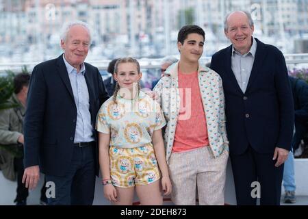 Jean-Pierre Dardenne, Victoria Bluck, Idir Ben Addi and Luc Dardenne attending the Le Jeune Ahmed Photocall as part of the 72nd Cannes International Film Festival in Cannes, France on May 21, 2019. Photo by Aurore Marechal/ABACAPRESS.COM Stock Photo