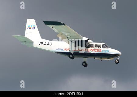 Britten-Norman BN-2 Islander Aircraft Cockpit Interior Stock Photo - Alamy