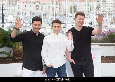 Akhtem Seitablayev, Remzi Bilyalov and Nariman Aliev attends En Terre De Crimee Photocall during 72nd Cannes film festival on May 23, 2019 in Cannes, France. Photo by Nasser Berzane/ABACAPRESS.COM Stock Photo