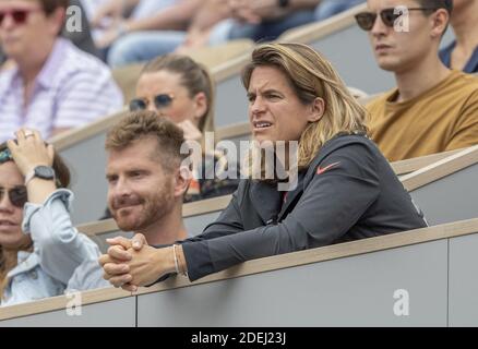 Amelie Mauresmo in stand during French Tennis Open at Roland-Garros arena on May 31, 2019 in Paris, France. Photo by ABACAPRESS.COM Stock Photo