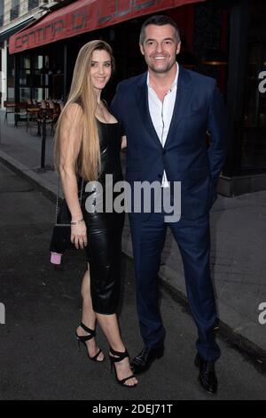 Arnaud Ducret and his wife Maurine Nicot attending the premiere of the