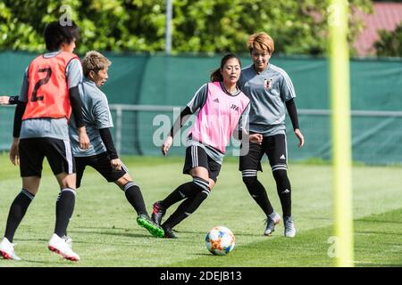 The Nadeshiko Japan players (Japan Women National Team) train before the beginning of FIFA World Cup France 2019, in Montmorency, Val d'Oise, France, June 6th, 2019. Photo by Daniel Derajinski/ABACAPRESS.COM Stock Photo