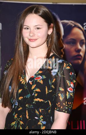 Actress Louise Labeque attending the premiere of 'Zombi child' at UGC ...