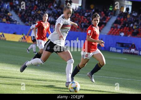 Germany's Giulia Gwinn during the FIFA Women soccer World Cup 2019 Group B match, Germany vs Spain in Hainaut Stadium,, Valenciennes, France on June 12th, 2019. Germany won 1-0. Photo by Henri Szwarc/ABACAPRESS.COM Stock Photo