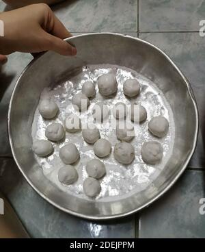 Uncooked Of Kanom Tom Khao A Kind Of Thai Dessert Stock Photo Alamy