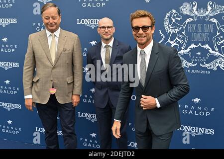 Longines Vice preseident Charles Villoz Simon Baker and Longines