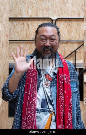Street style, Takashi Murakami arriving at Off White Spring-Summer 2019  menswear show held at Palais de Chaillot, in Paris, France, on June 20th,  2018. Photo by Marie-Paola Bertrand-Hillion/ABACAPRESS.COM Stock Photo -  Alamy