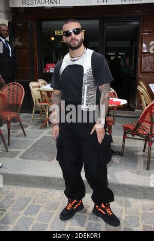 Maluma attending the Off-White Menswear Spring Summer 2020 show as part of  Paris Fashion Week in Paris, France on June 19, 2019. Photo by Aurore  Marechal/ABACAPRESS.COM Stock Photo - Alamy