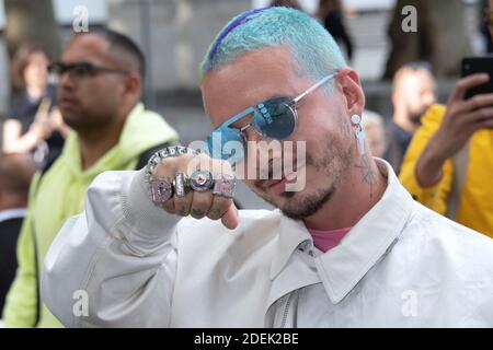 J Balvin attending the Louis Vuitton Menswear Spring Summer 2020 show as  part of Paris Fashion Week in Paris, France on June 20, 2019. Photo by  Aurore Marechal/ABACAPRESS.COM Stock Photo - Alamy