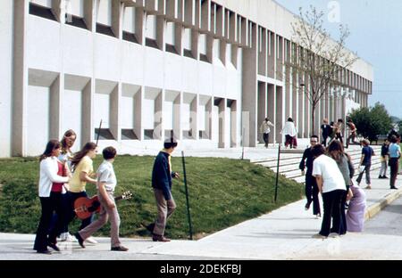 1970s Photos (1973) -   Southside Junior High School; built in 1969  (Location: Columbus; Indiana area) Stock Photo