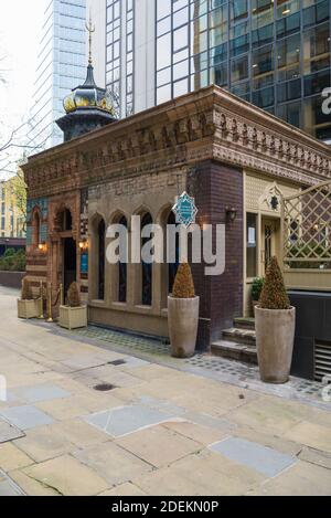 The Victorian Bath House, a venue for hire for corporate and private events, dining and entertaining. Bishopsgate, London, England, UK Stock Photo