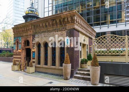 The Victorian Bath House, a venue for hire for corporate and private events, dining and entertaining. Bishopsgate, London, England, UK Stock Photo