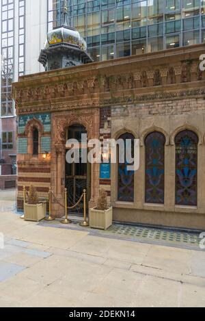 The Victorian Bath House, a venue for hire for corporate and private events, dining and entertaining. Bishopsgate, London, England, UK Stock Photo