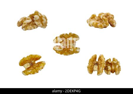 Walnuts isolated on white background Stock Photo