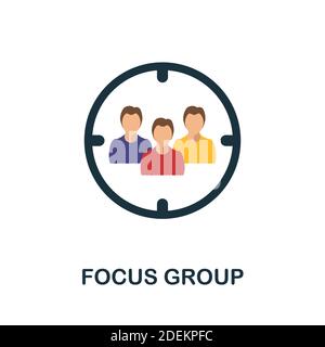 Focus Group icon. Monochrome simple Digital Marketing icon for ...