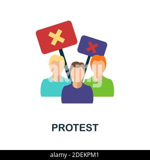 Protest icon. Simple element from protest collection. Creative Protest icon for web design, templates, infographics and more Stock Vector