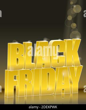 Poster to announce the Black Friday offers. Stock Vector