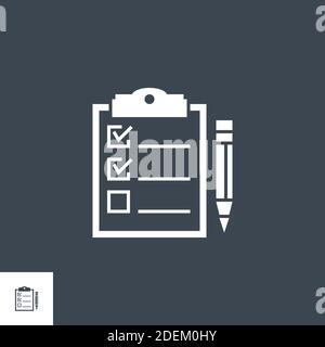 Planning related vector glyph icon. Stock Vector