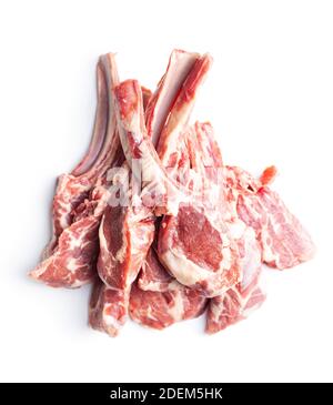 Lamb Fat with Meat Isolated on a White Background Stock Image - Image of  white, ingredient: 196615831