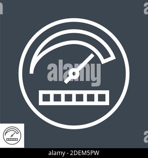 Productivity Thin Line Vector Icon Stock Vector