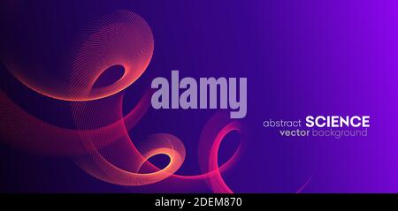 Abstract digital wave particles background. Big data visualization concept. Vector Illsutration. Stock Vector