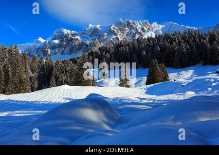 geography / travel, Switzerland, Alpstein Massif, Appenzell, Additional-Rights-Clearance-Info-Not-Available Stock Photo