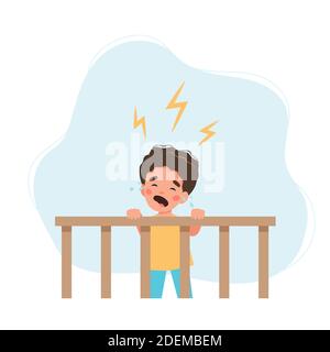Little baby crying. Children sleeping problems concept. Stock Photo