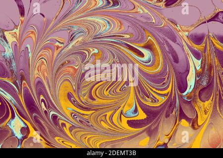 A beautiful shot of an abstract mixed paint background for wallpapers Stock Photo