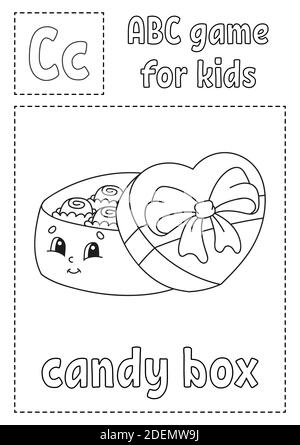 Letter B is for bouquet. ABC game for kids. Alphabet coloring page ...