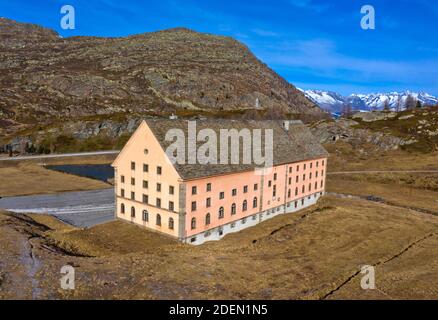 Simplon Hospice, Simplon Pass, Simplon, Valais, Switzerland Stock Photo