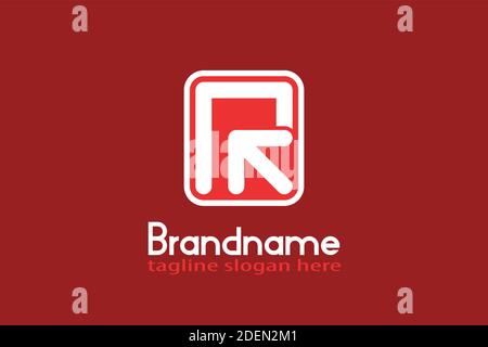 Letter R Arrow Logo. Modern, simple, and creative letter R logo with arrow design concept. Stock Vector