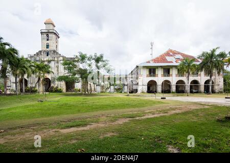 The old Catholic Church of Alburquerque in Bohol, the Philippines was built during the Spanish colonial period Stock Photo