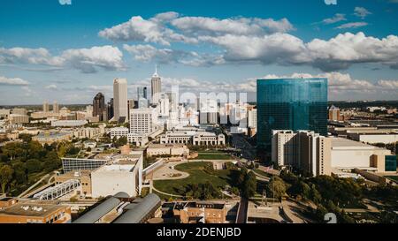 Aerial photo of downtown Indianapolis Stock Photo