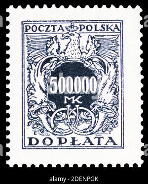 MOSCOW, RUSSIA - JUNE 28, 2020: Postage stamp printed in Poland shows , serie, circa Stock Photo
