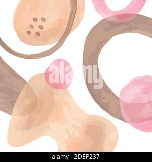 Background with different abstract elements on white.  Stock Vector