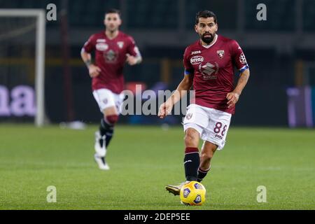 Tomas Rincon (Torino FC) during Torino FC vs UC Sampdoria, Italian football Serie A match, Turin, Italy, 30 Nov 20 - Photo .LM/Francesco Scaccianoce Stock Photo