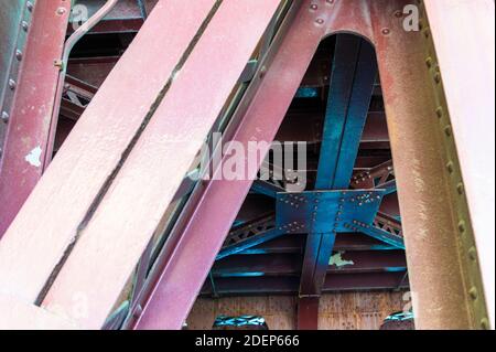 bridge iron work Stock Photo