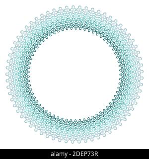 Geometric vector abstract round honeycomb frame. Design elements, template Stock Vector