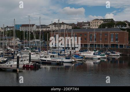 Milford Haven marina. Stock Photo