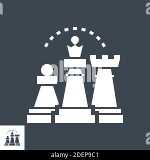 Strategy Vector Glyph Icon Stock Vector