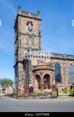 St Alkmunds  Parish church in the Shropshire market town of Whitchurch Stock Photo