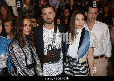 Jessica Biel & Justin Timberlake Attend Louis Vuitton SS20 Show