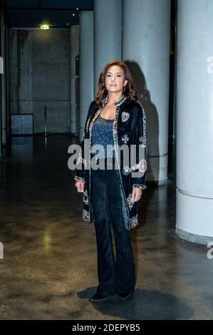 Tunisian actress Hend Sabri poses prior to the premiere screening of her movie ‘Noura Reve’ at the Institut du Monde Arabe, in Paris, France, on October 15, 2019. Photo by Ammar Abd Rabbo/ABACAPRESS.COM Stock Photo