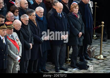 acques Toubon, Former Prime Minister Francois Fillon, Former Prime Minister Jean-Pierre Raffarin, Former Prime Minister Alain Juppe and Former Prime Minister Edith Cresson during a ceremony to pay tribute to 13 French soldiers who died in a helicopter collision in Mali on November 25, at the Invalides monument on December 2, 2019 in Paris, France. Photo by David Niviere/ABACAPRESS.COM Stock Photo