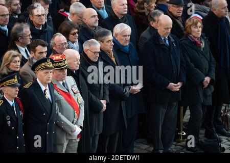 acques Toubon, Former Prime Minister Francois Fillon, Former Prime Minister Jean-Pierre Raffarin, Former Prime Minister Alain Juppe, Former Prime Minister Edith Cresson, Former Prime Minister Laurent Fabius during a ceremony to pay tribute to 13 French soldiers who died in a helicopter collision in Mali on November 25, at the Invalides monument on December 2, 2019 in Paris, France. Photo by David Niviere/ABACAPRESS.COM Stock Photo